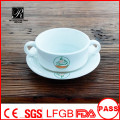 Factory direct wholesale Ceramic Soup Bowl with Handle